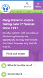 Mobile Screenshot of marystevenshospice.co.uk