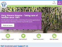 Tablet Screenshot of marystevenshospice.co.uk